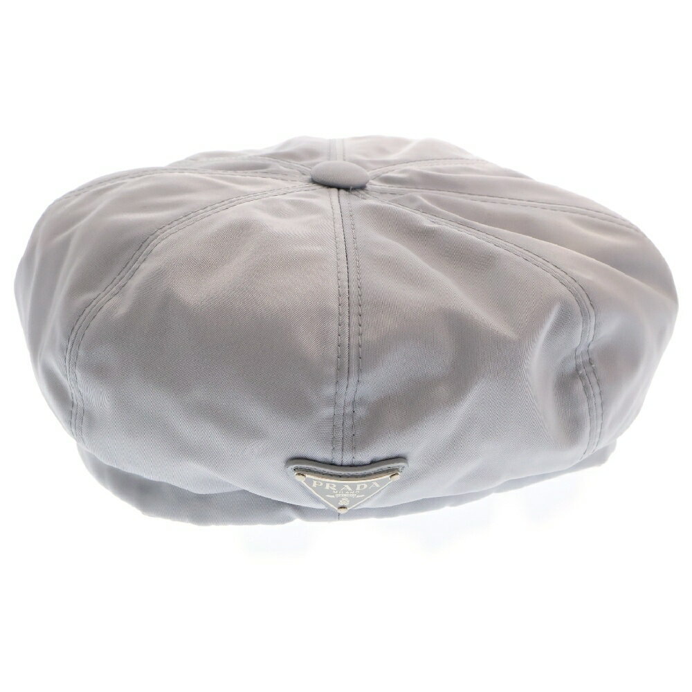 Prada Sboy Re Triangle Nylon Cap Gray